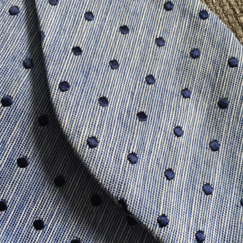 Blue with blue dots bow tie! - Picture 3 of 4